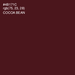 #4B171C - Cocoa Bean Color Image